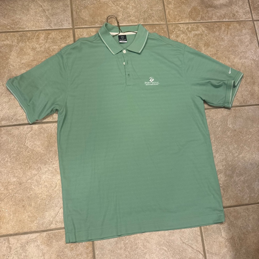 Nike Green Polo Shirt Classic Casual Fit
